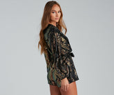 Toast To Glam Sequin Romper Sai Feel